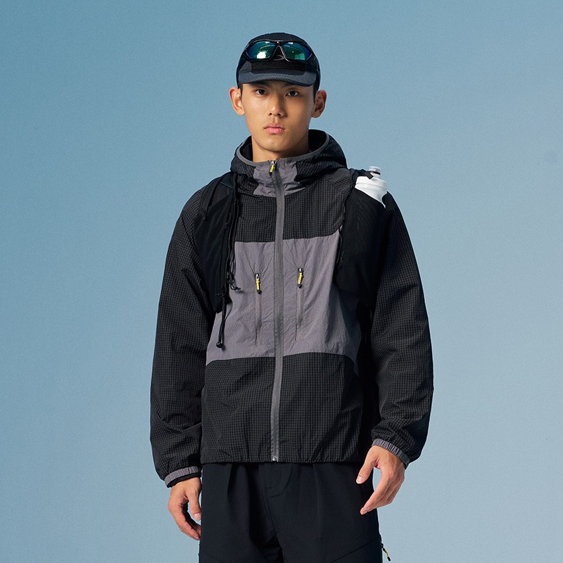 Outdoor Adventure Windbreaker - 男女兼用 軽量 防水 ハイキング用 通気性 ウィンドブレーカー