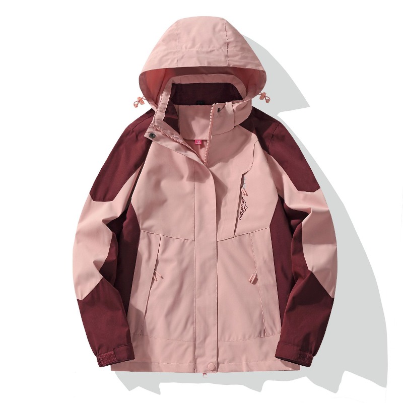 Outdoor Adventure Windbreaker - 女性フード付きジャケット防水ジャケット男性女性ジップコート春秋カジュアルワークジャケットファッションアウトドアアドベンチャージャケット
