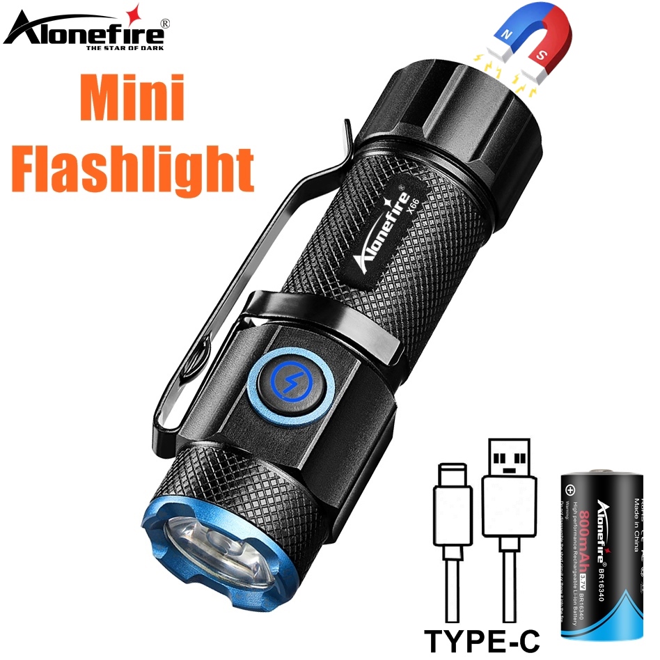 6500Kミニ懐中電灯高輝度P50 LEDパームトーチTyp - Outdoor Adventure Inc のレビューと価格