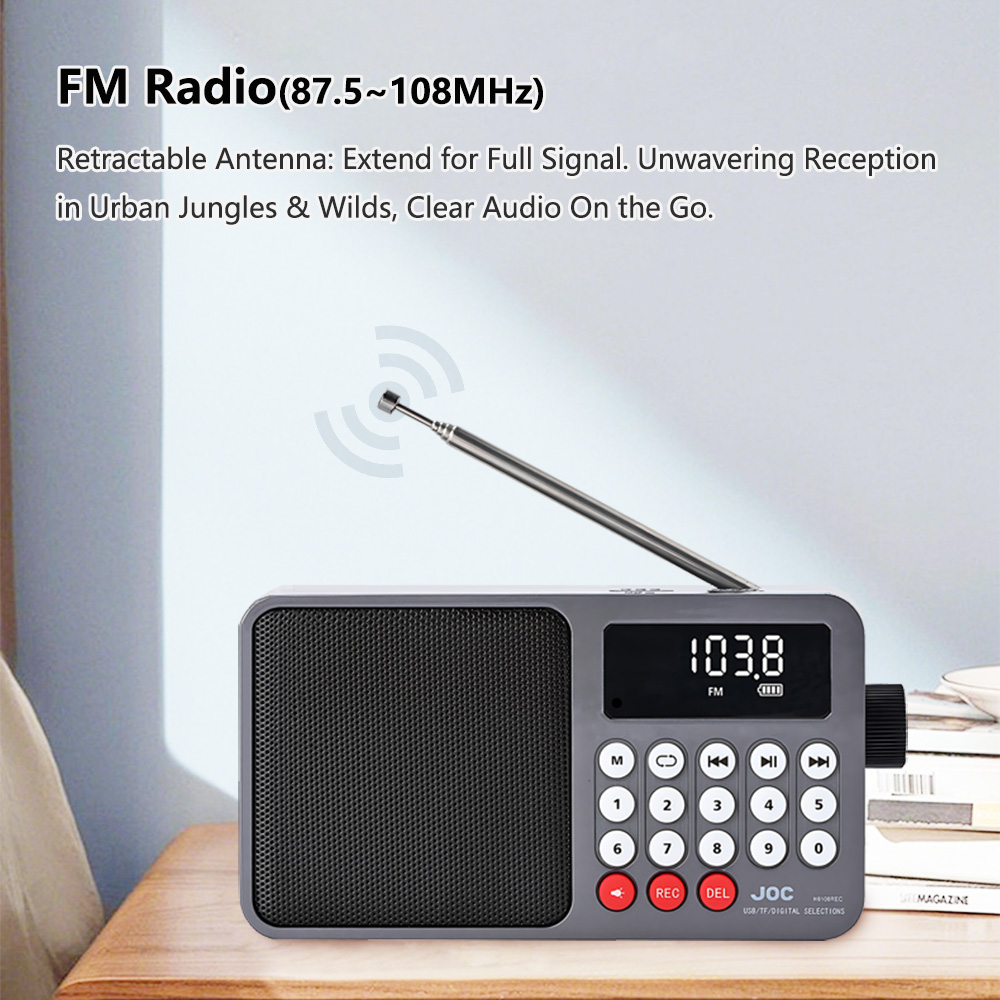 ソーラー充電式ポータブルFMラジオ、Bluetoothスピー - Emergency Radio Solar のレビューと価格