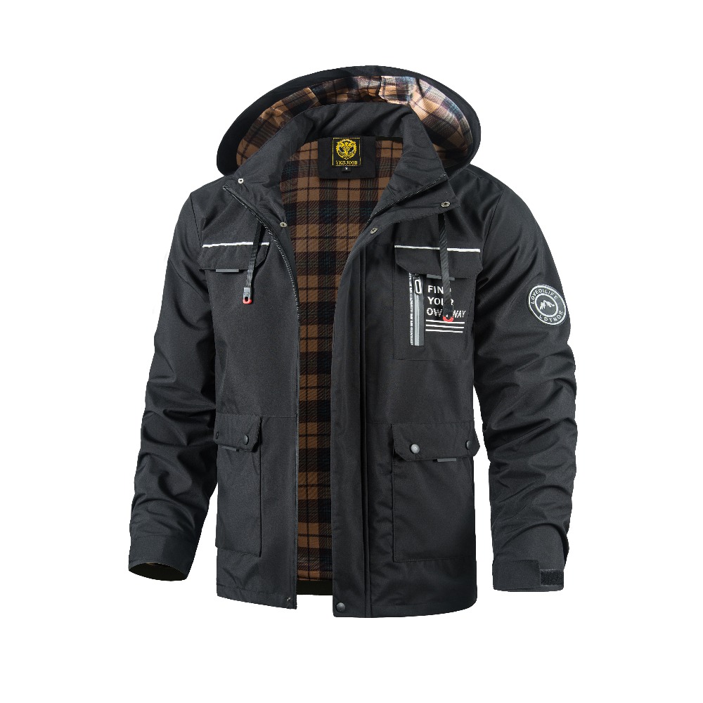 メンズ春秋アウトドアカジュアルジャケット防水フード付きウィン - Outdoor Adventure Windbreaker のレビューと価格