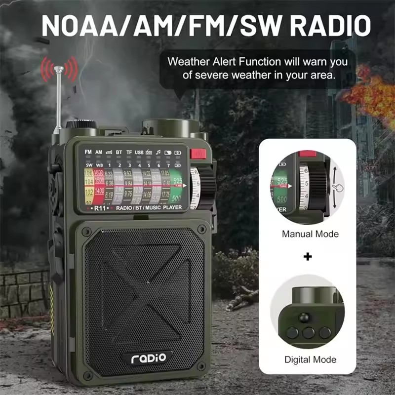 手動緊急ソーラー Bluetooth アウトドアキャンプ警報 - Emergency Radio Solar のレビューと価格