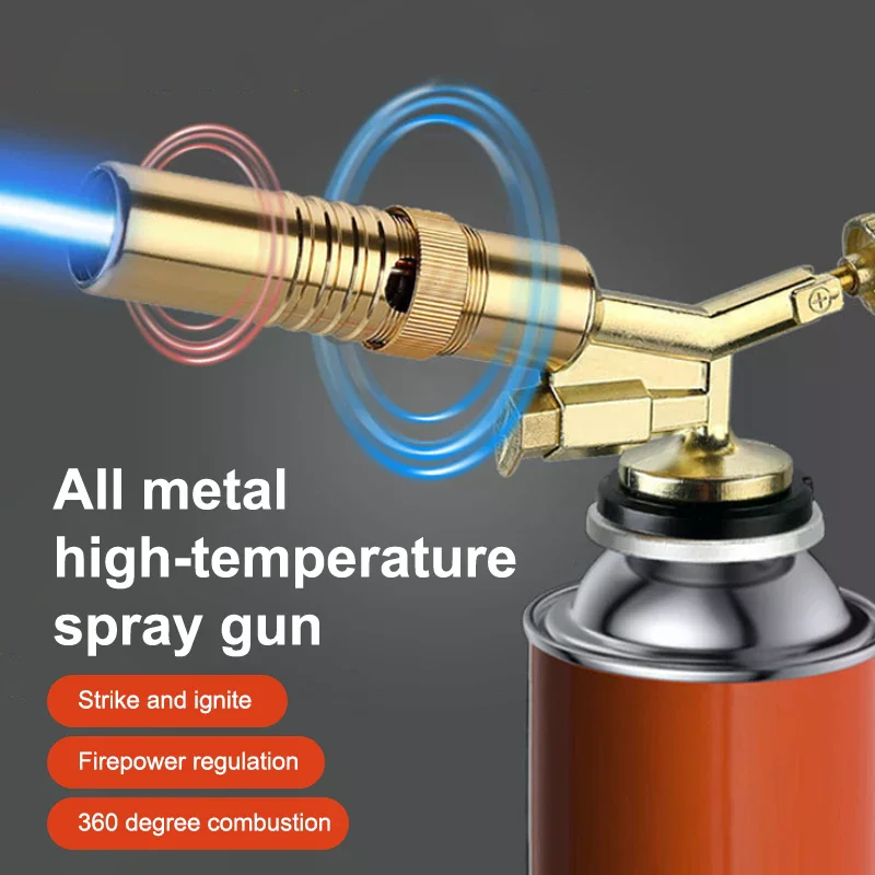 ポータブル溶接ガストーチ火炎ノズルブタンバーナー屋外キャンプ - Fire Piston Starter のレビューと価格