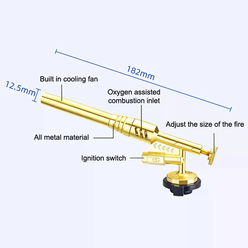 ポータブル溶接ガストーチ火炎ノズルブタンバーナー屋外キャンプ - Fire Piston Starter のレビューと価格