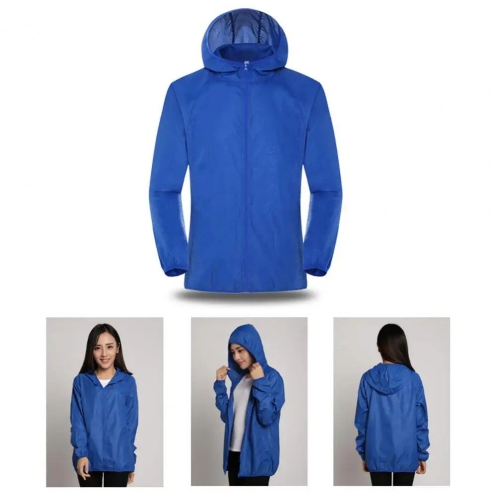 カジュアル超軽量日焼け止めコートフード付き折りたたみ式ウィン - Outdoor Adventure Windbreaker のレビューと価格