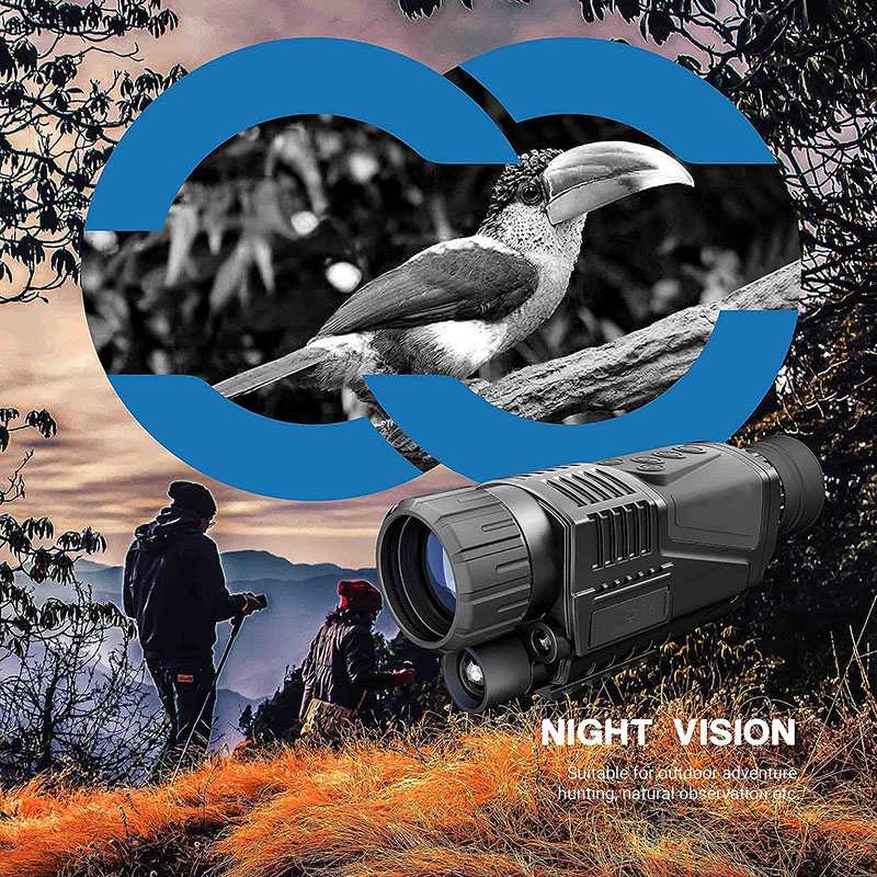 低照度暗視ハンティング望遠鏡 200M 強力単眼鏡 写真撮影 - Outdoor Adventure Video のレビューと価格
