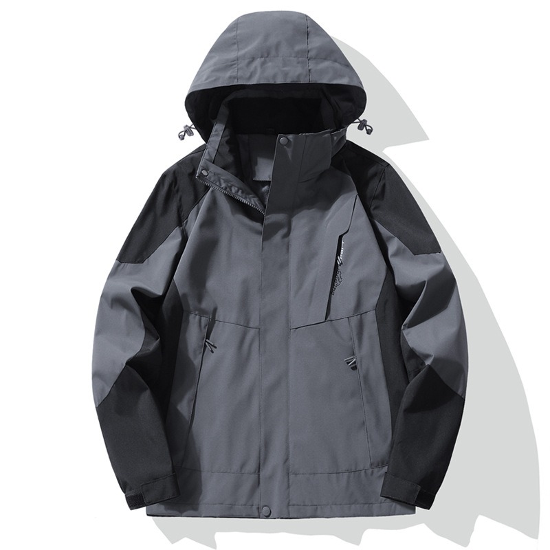 女性フード付きジャケット防水ジャケット男性女性ジップコート春 - Outdoor Adventure Windbreaker のレビューと価格