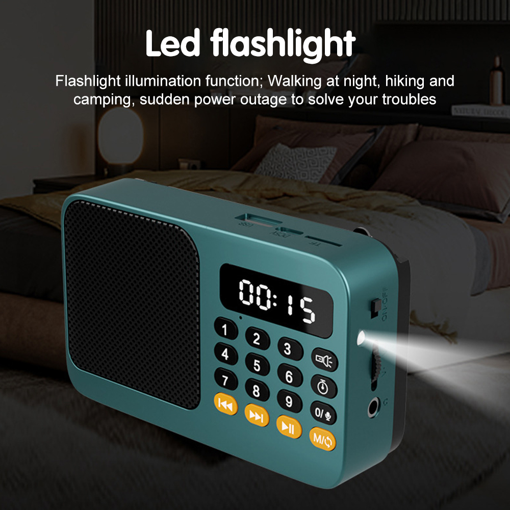 ポータブルラジオ音楽プレーヤーハンドヘルド充電式デジタル F - Emergency Radio Solar のレビューと価格