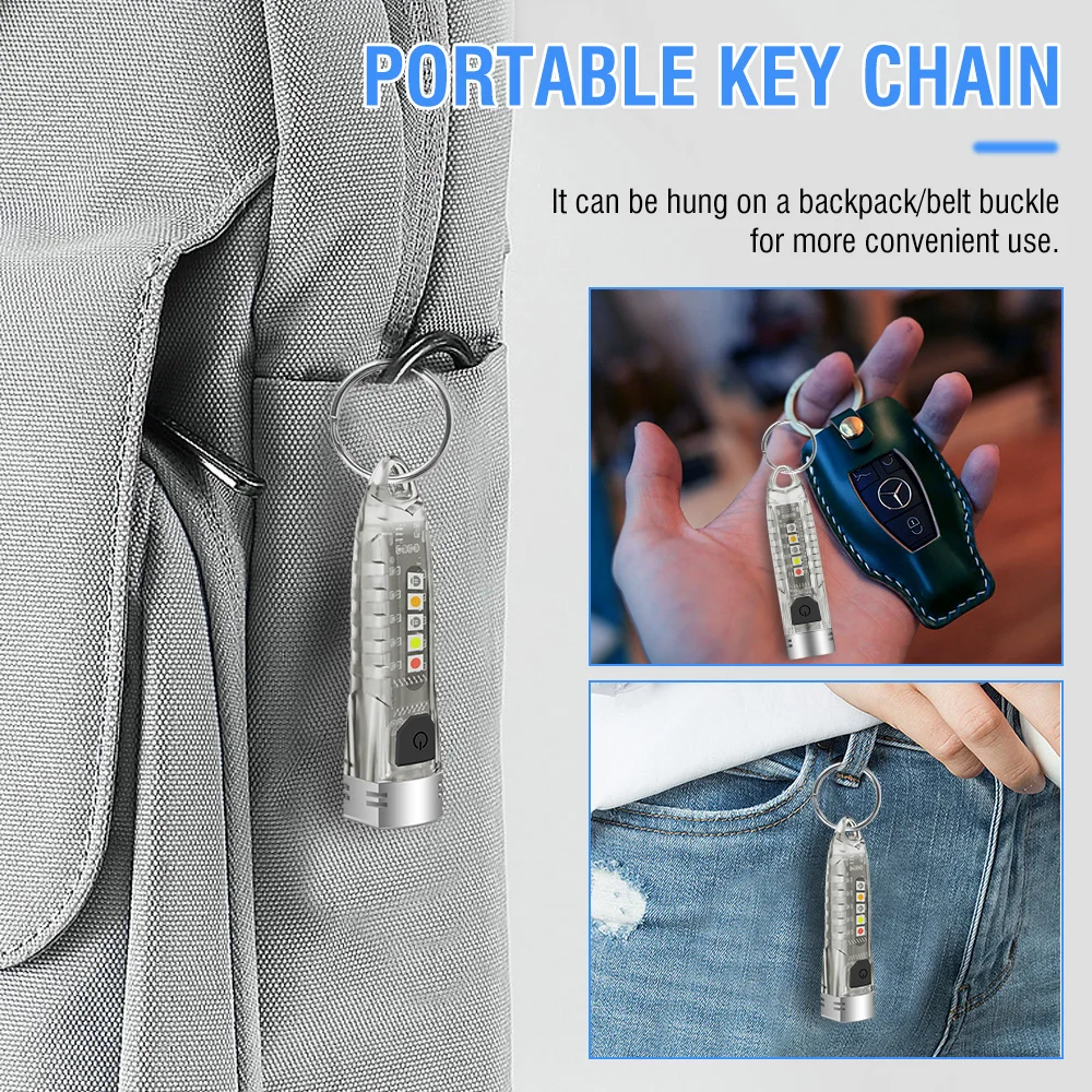 BORUiT V1 LED キーホルダーポータブル蛍光 ED - Outdoor Adventure Inc のレビューと価格