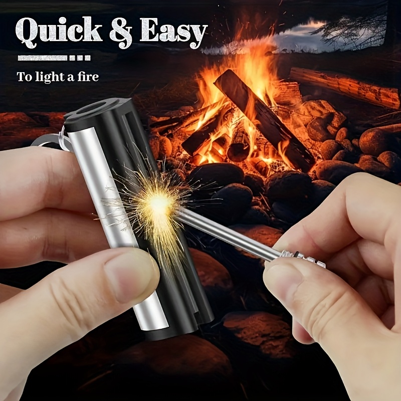 ピストン式サバイバルファイヤースターター、キーチェーンタイプ - Fire Piston Starter のレビューと価格