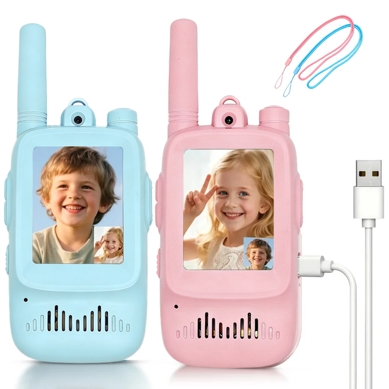 2個セット 子供用ビデオトランシーバー 充電式 室内・屋外用 - Outdoor Adventure Video のレビューと価格