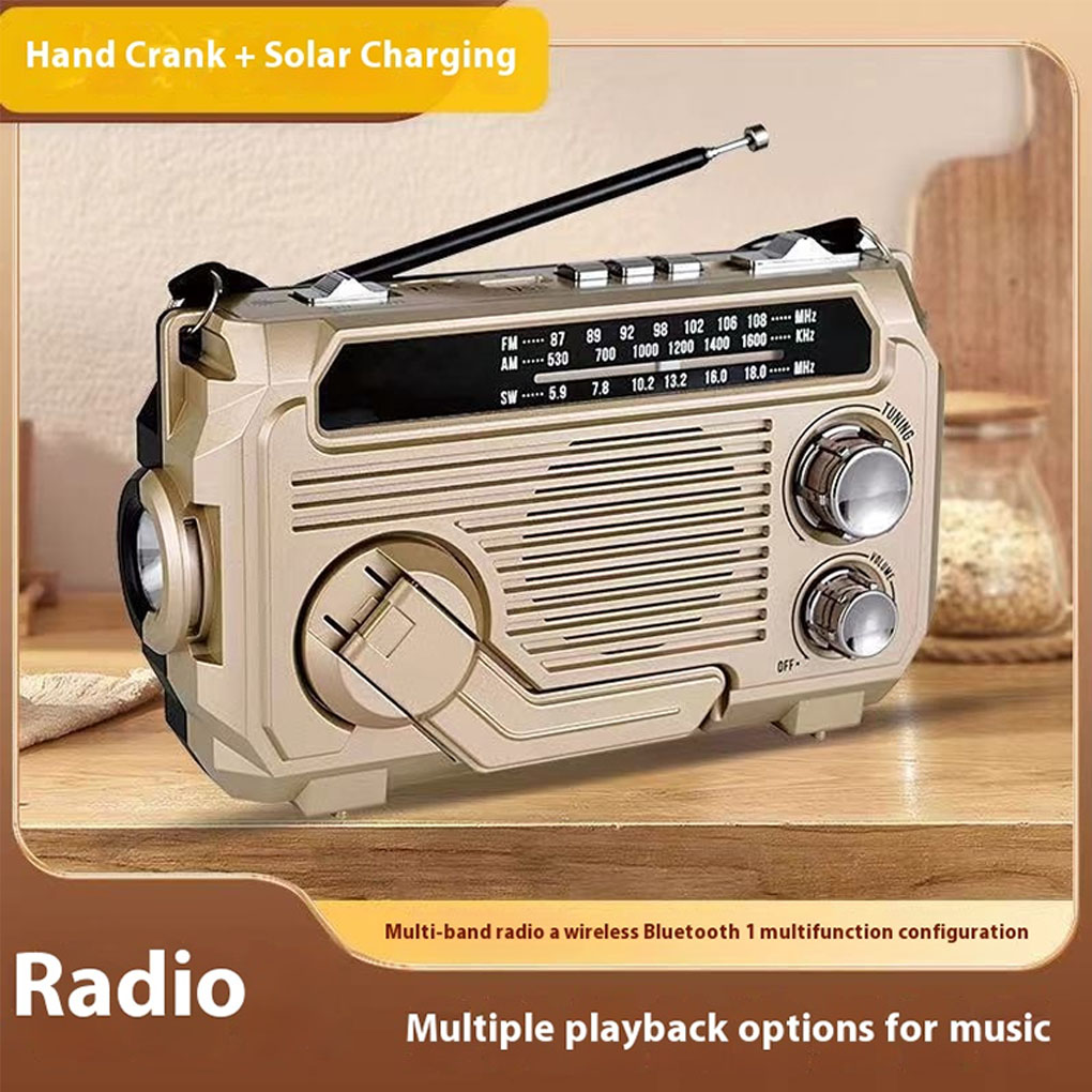 FM AM SW ラジオソーラー充電緊急ラジオ受信機ハンドク - Emergency Radio Solar のレビューと価格