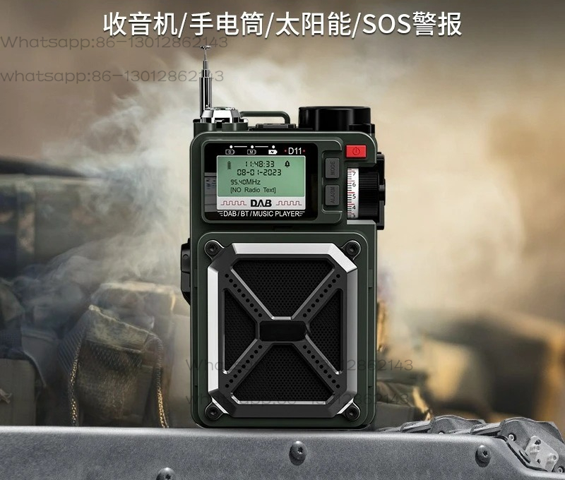 手回しラジオ 緊急用ソーラー Bluetooth アウトドア - Emergency Radio Solar のレビューと価格