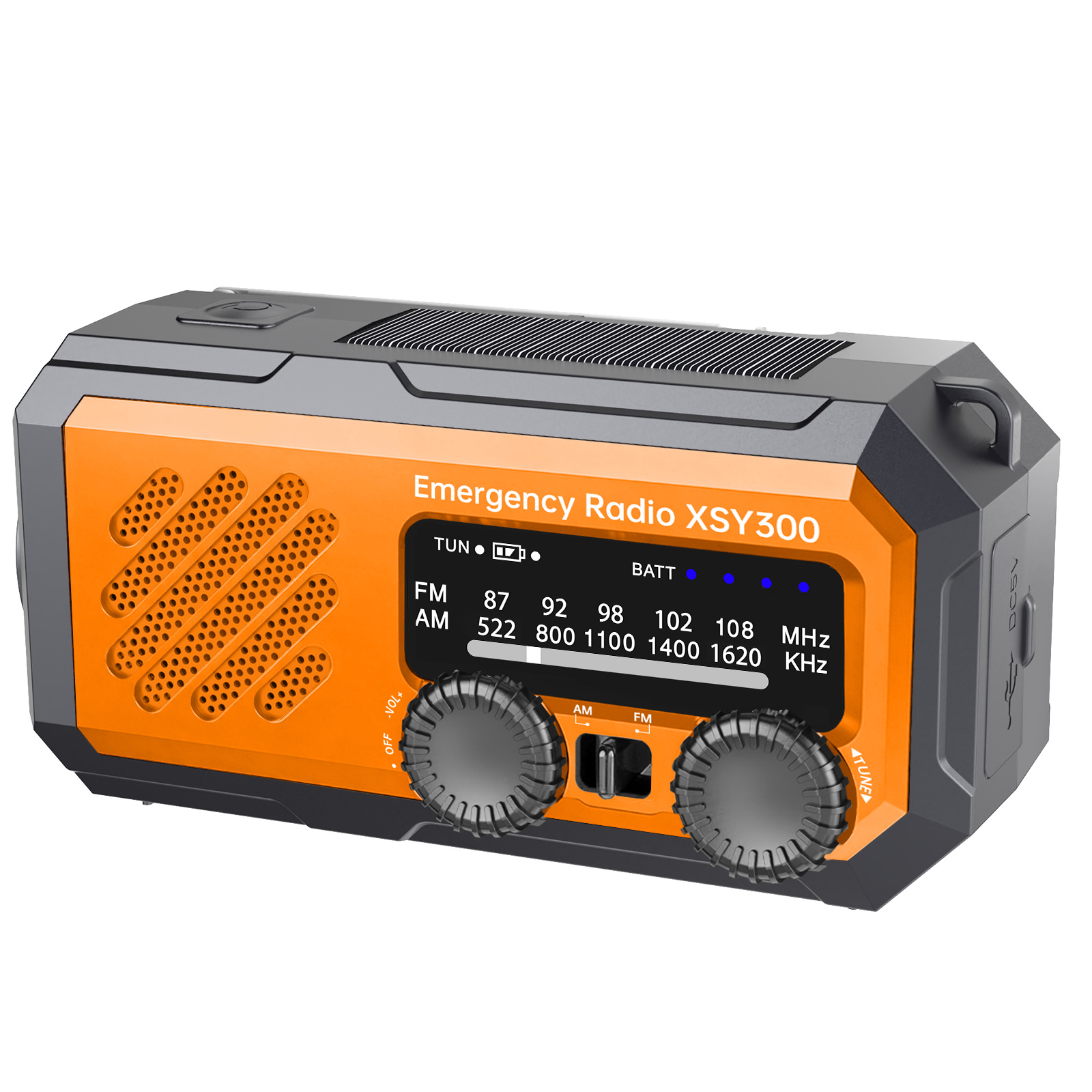 新しい 2000mAh 緊急ラジオ ソーラーハンドクランク発 - Emergency Radio Solar のレビューと価格