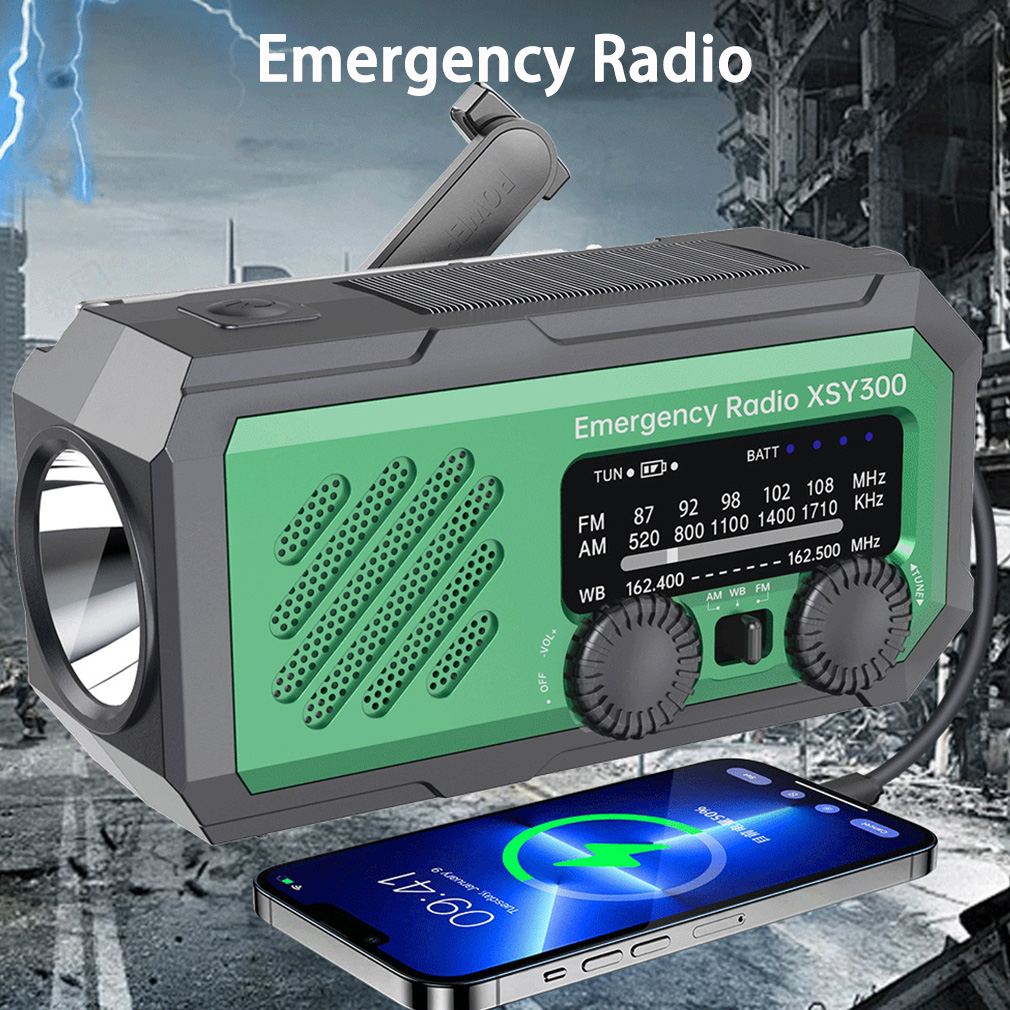 新しい 2000mAh 緊急ラジオ ソーラーハンドクランク発 - Emergency Radio Solar のレビューと価格