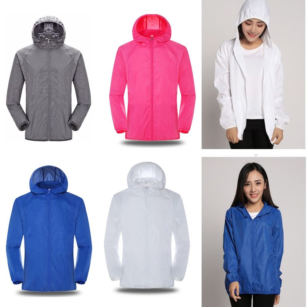 カジュアル超軽量日焼け止めコート折りたたみ式速乾ウィンドブレ - Outdoor Adventure Windbreaker のレビューと価格