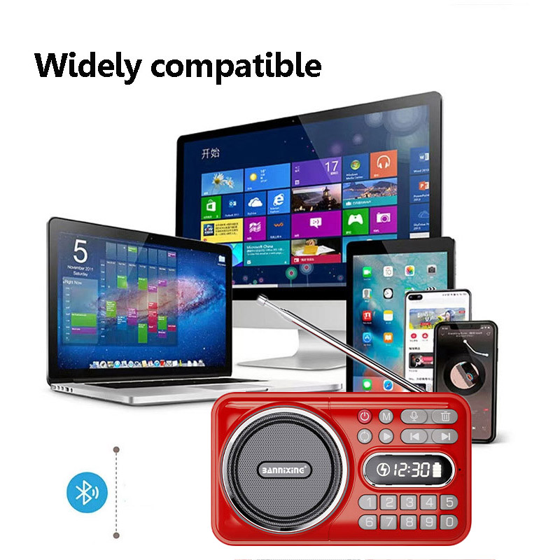 ミニFMラジオ,Bluetooth,ワイヤレス,サウンドバー - Emergency Radio Solar のレビューと価格